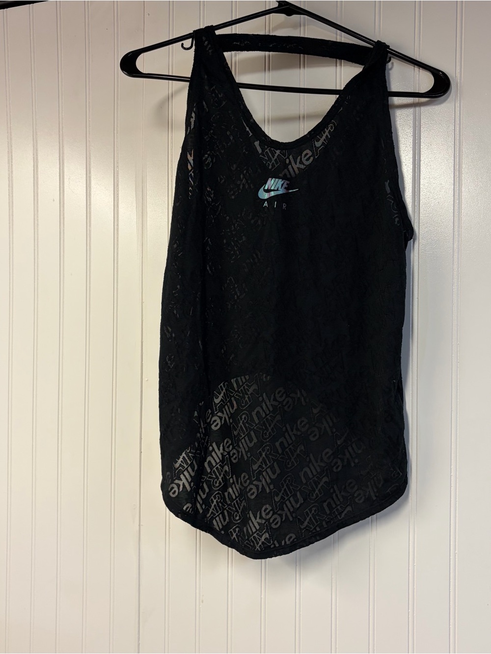 Nike Black Women's Mesh Tank Top High Low Small